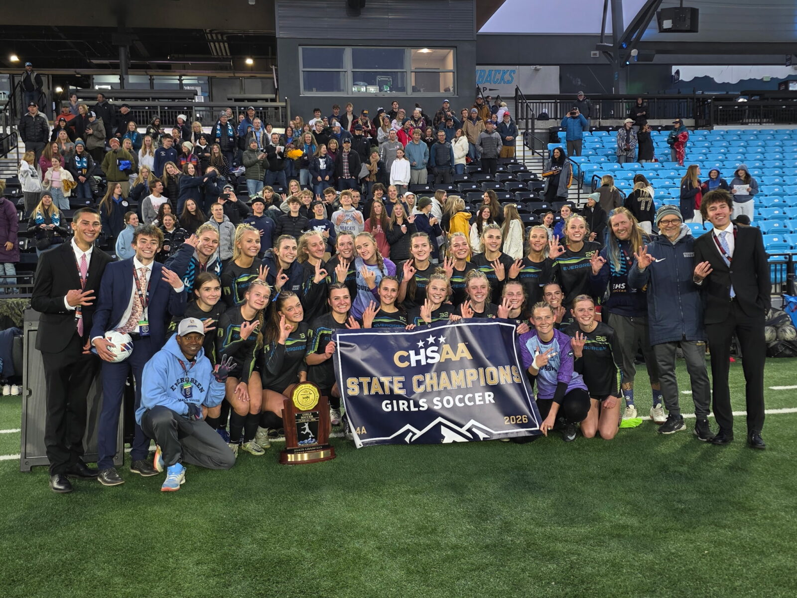 Evergreen girls soccer blanks Mullen, completes dominant 4A title three-peat - Colorado Preps